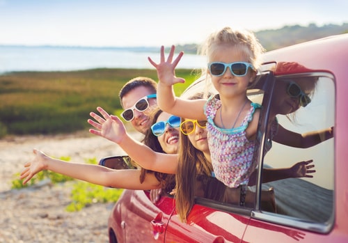 Urlaub Autofahrt mit Kindern